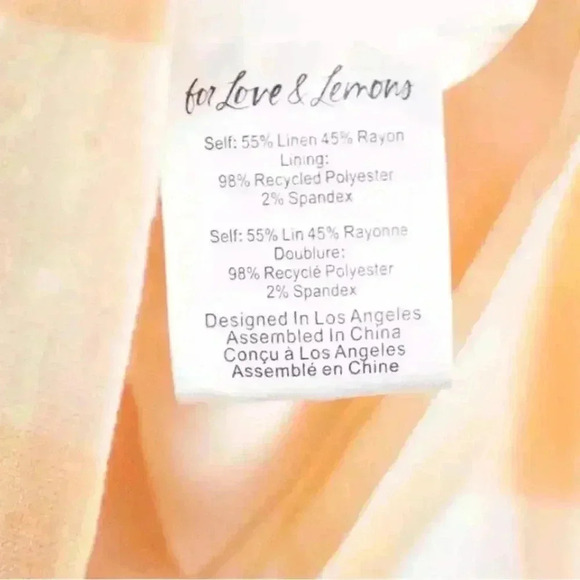 NWT For Love & Lemons Eugenie Cropped Blazer in Pastel Peach Plaid Size Large - Picture 9 of 9